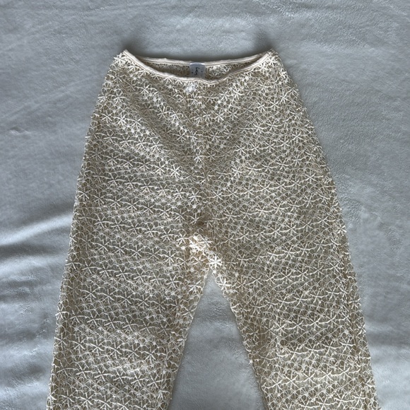 Lucy in the Sky Mojave Embroidered Three Piece Pants Set Ivory XS new with tags - Picture 5 of 9